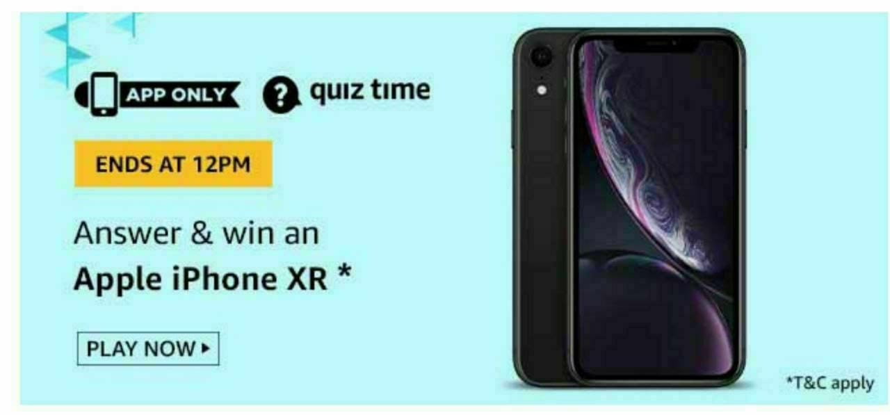 Today Amazon Quiz Answers 1 July (Answers Added) – Win Apple iPhone XR