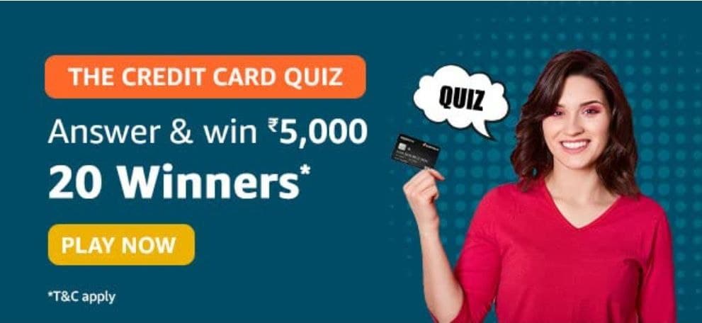 Amazon The Credit Card Quiz Answers 24 May 2021