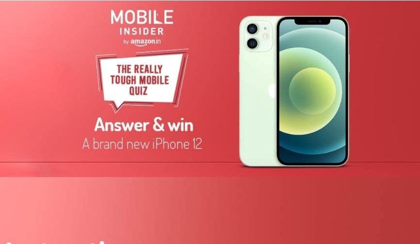 Amazon The Really Tough Mobile Quiz Answers Today - win iPhone 12