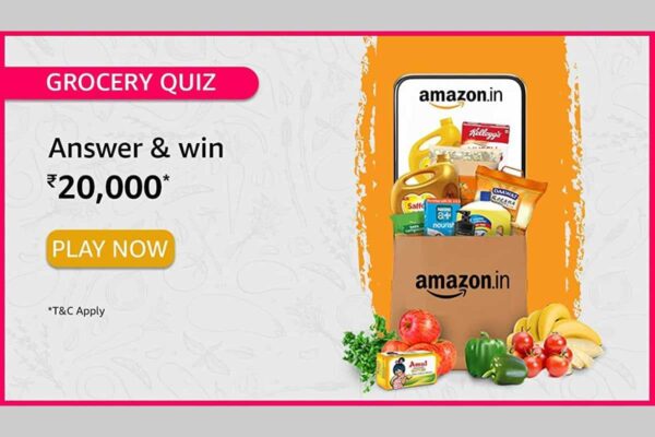 amazon grocery quiz answers & banner