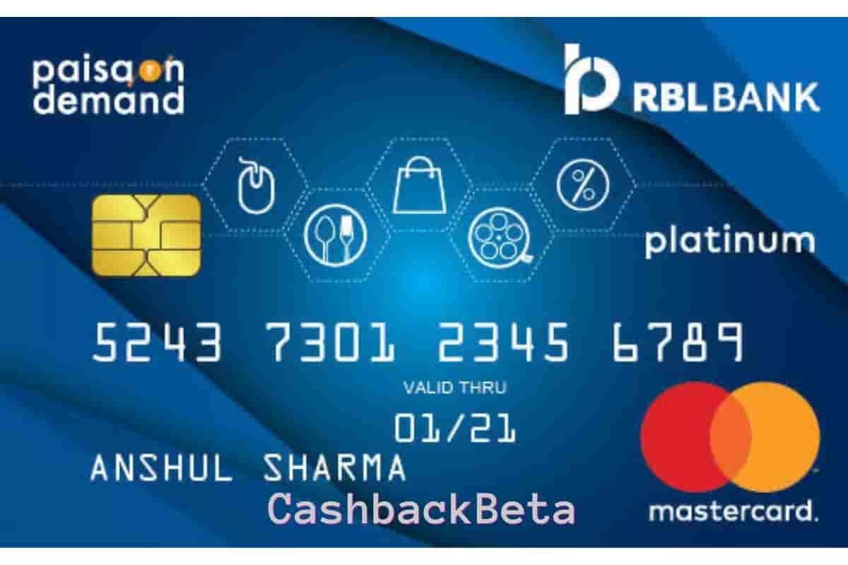 RBL Bank Paisa On Demand Credit Card