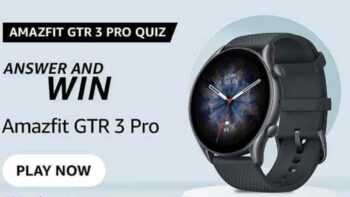 Amazon Amazfit GTR 3 Pro Quiz Time answers