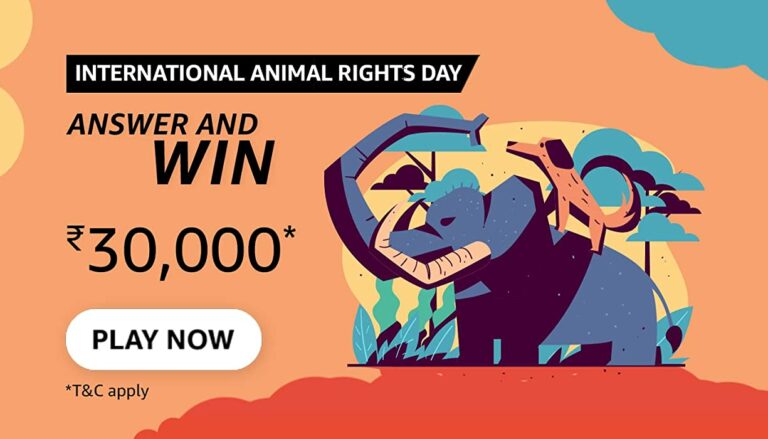 Amazon International Animal Rights Day Quiz answers