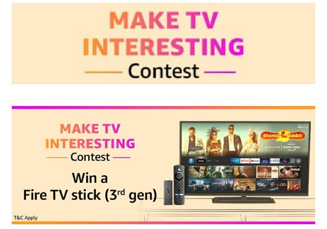 Amazon Make TV Interesting Contest Answers