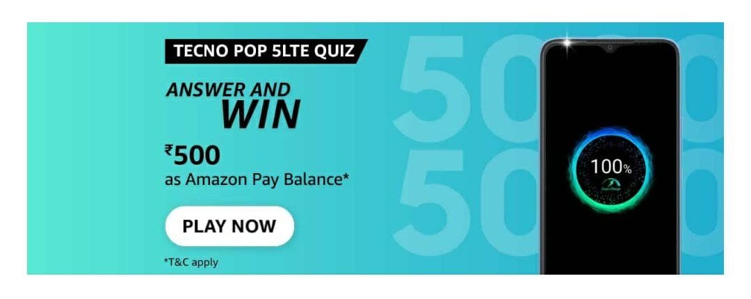 Amazon Tecno POP 5LTE Quiz