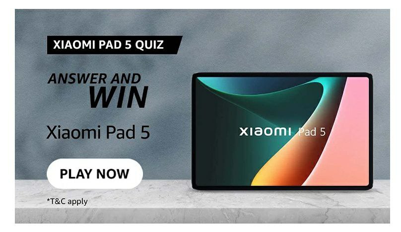 Amazon Xiaomi Pad 5 Quiz Answers