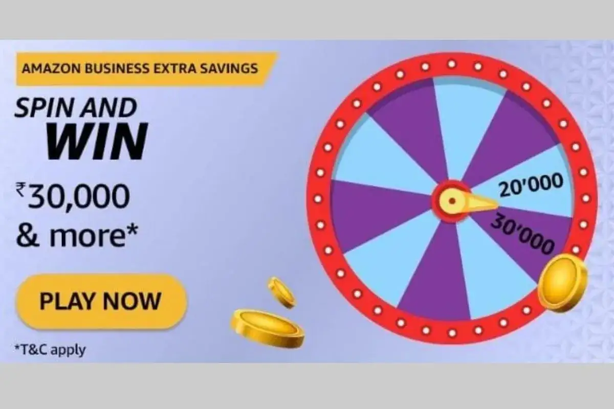 Amazon Business Extra Savings Spin and Win Quiz answers