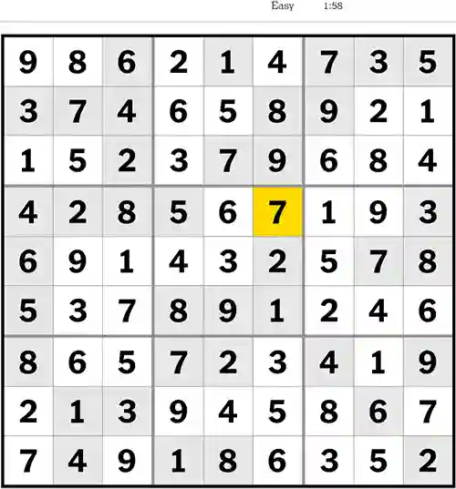 nyt sudoku 11th april easy answers