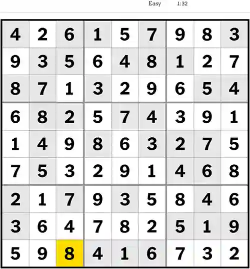 nyt sudoku easy 12 april 2023 answers